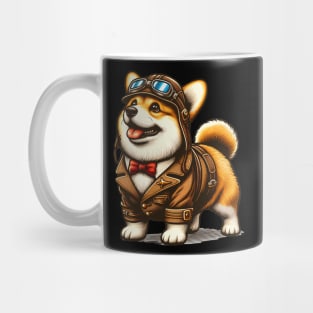 Corgi Pilot Mug